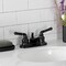 Kingston Brass 4" Centerset Bathroom Faucet, Matte Black KB600NML - alternate 2